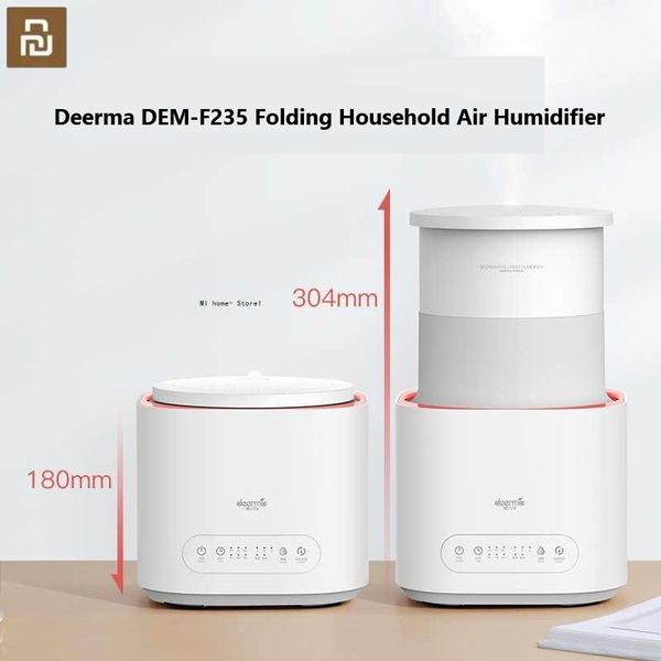 

smart home control deerma dem-f235 foldable household air humidifier 3l purifier with 12 hour atomization and constant humidity system