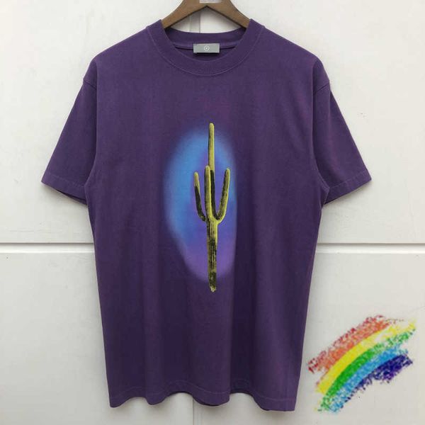 

men's t-shirts t shirts purple cactus printing t shirt men women hip-hop streetwear vintage washed do old t-shirt eht9, White;black