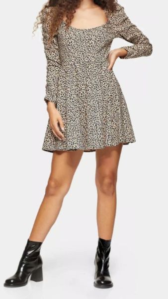 

spring summer leopard print dress vintage christmas zaraing-style 2021 women sheining vadiming party s994 casual dresses, Black;gray