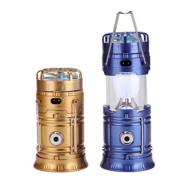

portable lanterns 1 pc solar power rechargeable camping light with fan multi-function led table lamp
