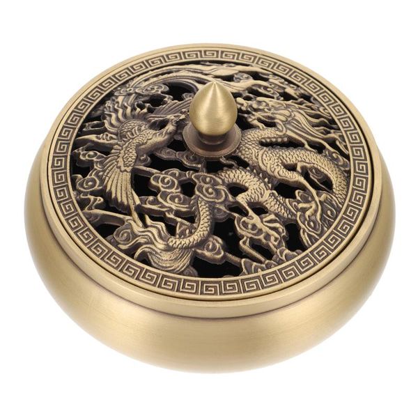

fragrance lamps 1pc retro copper incense burner delicate carved censer home aroma stove