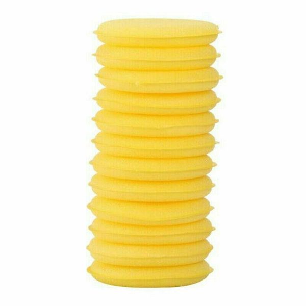 

car sponge tool clean foam pads paint polishing supplies vehicle waxing yellow