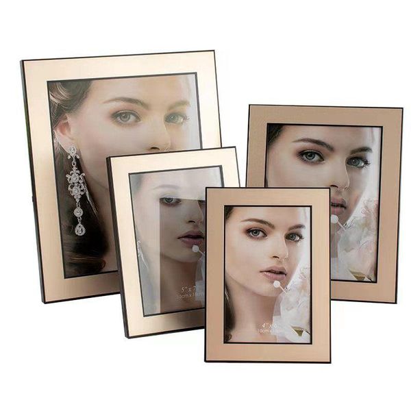 

6/7/8/10 inch creative metal po frame living room ornaments frames