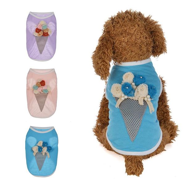 

dog apparel 2021 cute cat pet puppy winter princess chihuahua clothes dress ice cream vest costumes tank top