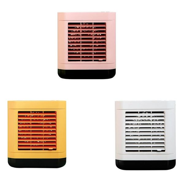 

air cooler fan mini deskconditioner with night light office usb water cooling bedroom humidifier electric fans