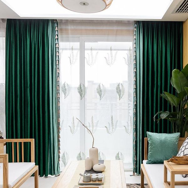 

plain simple italian velvet curtains light luxury for living room bedroom high-end dutch tassel tulle custom curtain & drapes