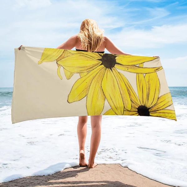 

towel sunflowers beach sports quick dry microfiber blanket for adults kids outdoor picnic