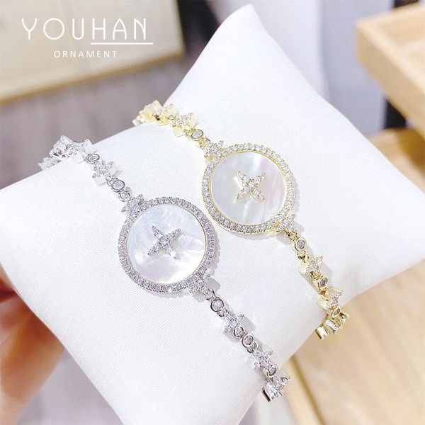 

link, chain boho girl bangles for women kpop bracelets gemstone bracelet luxury jewelry birthday party masquerade gifts wholesale, Black