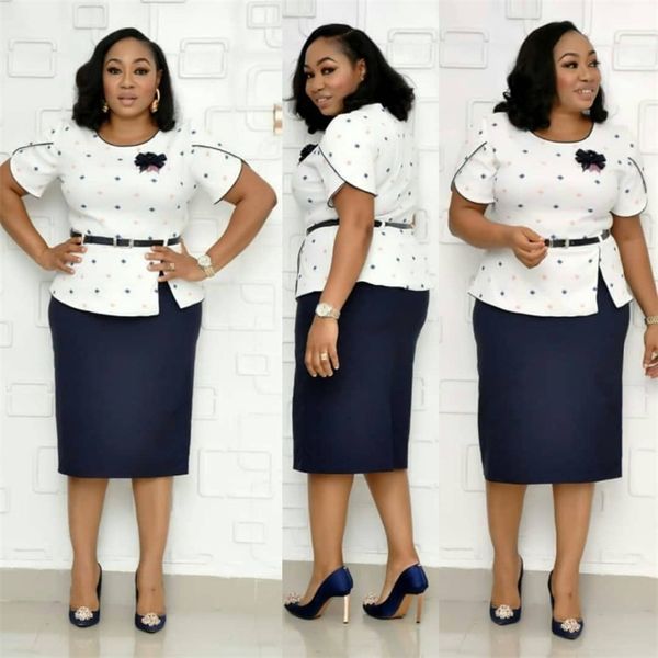 

hgte two pieces set plus size 5xl printed african women office dresses dashiki floral evening party dresses african dresses for 210331, Black;gray