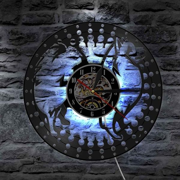 

wall clocks japanese spitz art clock funny animals patterns record japan puppy dog modern design home decor gift