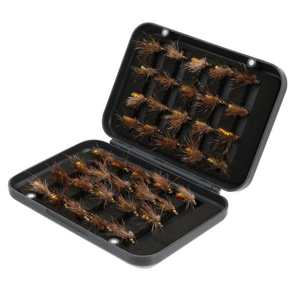 

fishing hooks 40pcs realistic shaped hook baits lures with storage case