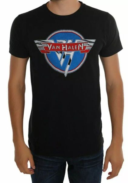 

van halen classic 1978 logo t-shirt nwt licensed & official xs-3xl, White;black