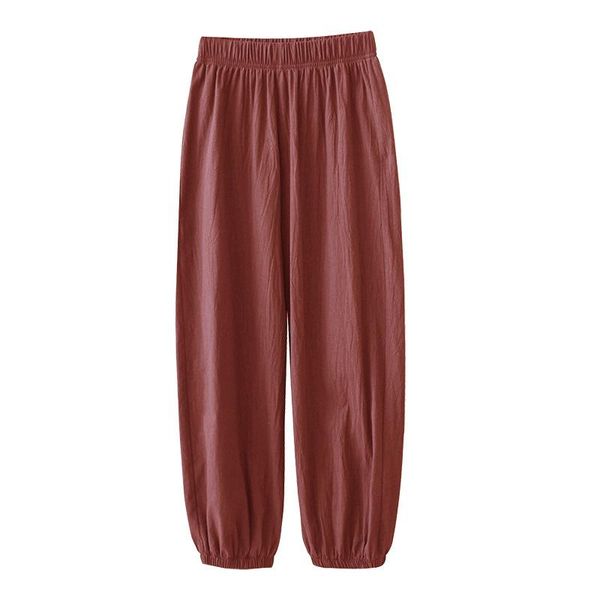 

women's pants & capris female summer loose korean casual harem sub-2021 thin type for spring and autumn ankle banded, Black;white