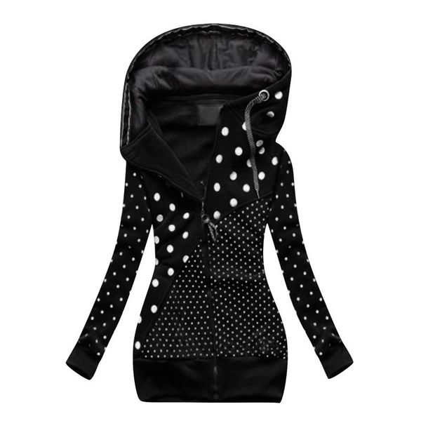 

women's hoodies & sweatshirts fashion women sweatshirt with a zipper stitching drawstring hooded slim pullovers winter outwear pull fem, Black