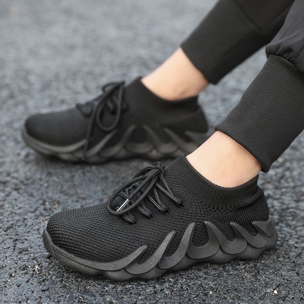 

kids running sneakers boys casual shoes breathable mesh children tenis sport shoe lightweight sneaker for girls, Black;red