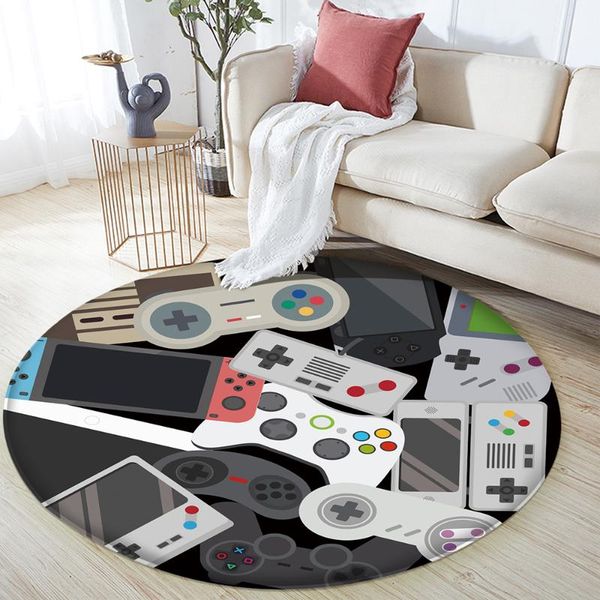 

carpets drop cartoon kid round non-slip carpet for living room study mat absorbent washable area rugs bedroom decor