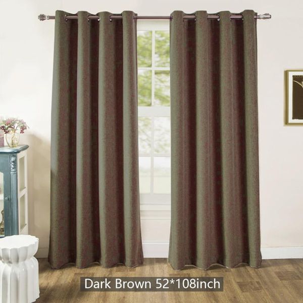 

curtain & drapes light blocking polyester decoration grommet stylish draping look thermal living room solid darkening elegant
