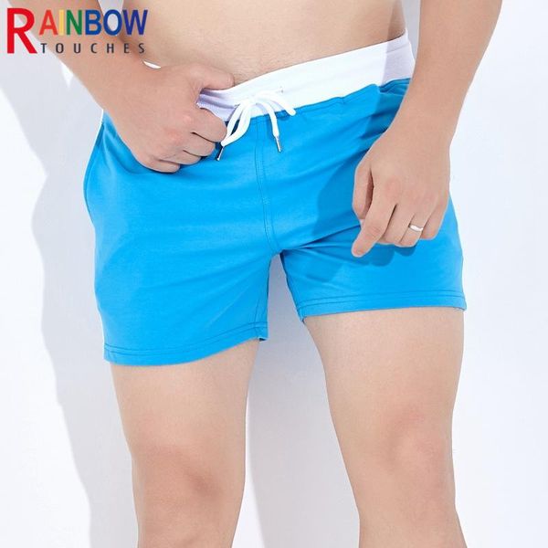 

men's shorts rainbowtouches cotton summer fitness squat hurdle pants track and field marathon running sports, White;black