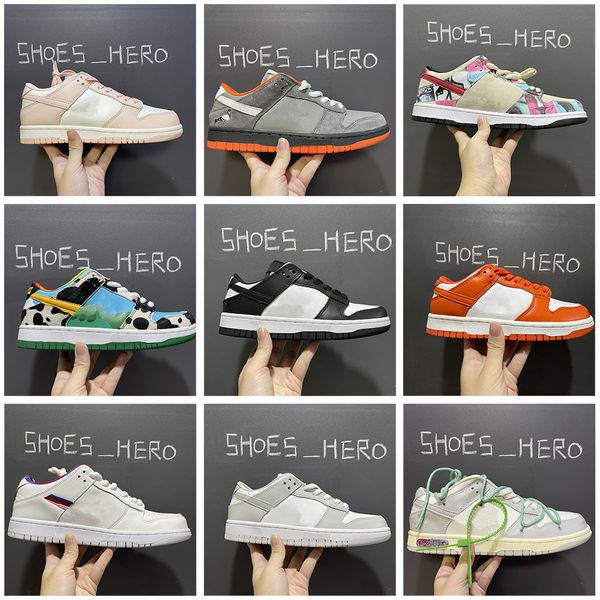 

2022 low running shoes chinese new year medium curry abstract art chunky hyper cobalt strangelove staple x panda pigeon what the paul men wo