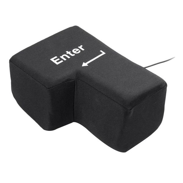 

pillow creative super sized enter key usb big comfortable economic deskstress relief punch bag