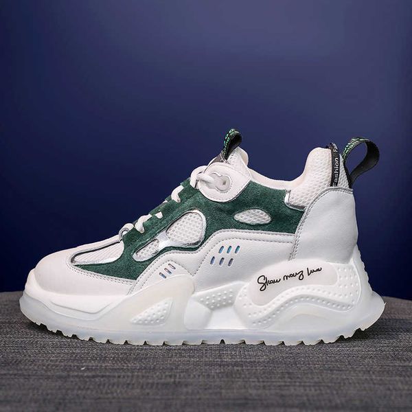 

dad shoes chilen 2021 autumn breathable inner heightening versatile student film suction anti-skid casual sports women