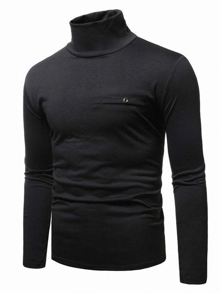 

men high neck grommet eyelet tee t6rd#, White;black