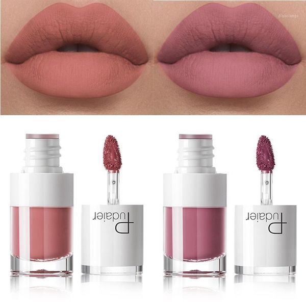 

sale matte liquid lipstick waterproof red velvet lip makeup tattoo long lasting gloss tint lipgloss tube cosmetics1
