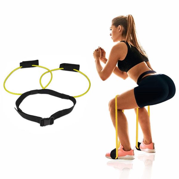 

fitness resistance band home gym hip leg workout exercise stretch strap with adjustable waist belt bands