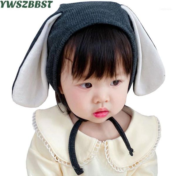 

baby hat fashion long ears caps autumn winter hats for girls kids beanies boy &11, Yellow