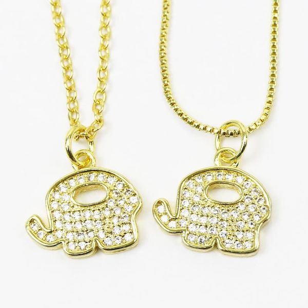 

pendant necklaces 10 pcs elephant necklace fashion jewelry annimal 7481, Silver