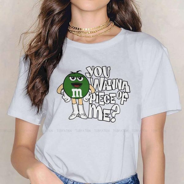 

women's t-shirt  green women clothing mm's chocolate candy graphic print female tshirts vintage loose tee kawaii girls streetwea, White