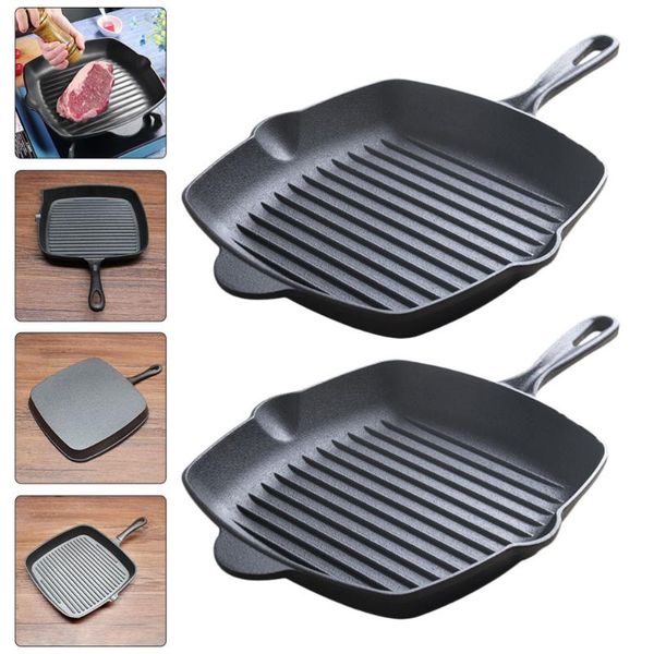 

pans 2pcs frying breakfast kitchen cooking pan durable iron eggs