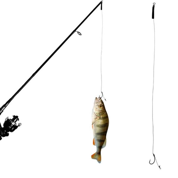 

hanging string hooks oysters fishing line single hook oyster set(curved handle)
