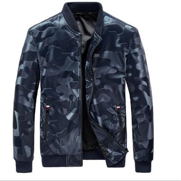 

men's jackets autumn winter camouflage european american leather jacket pu slim baseball collar fashion coat, Black;brown