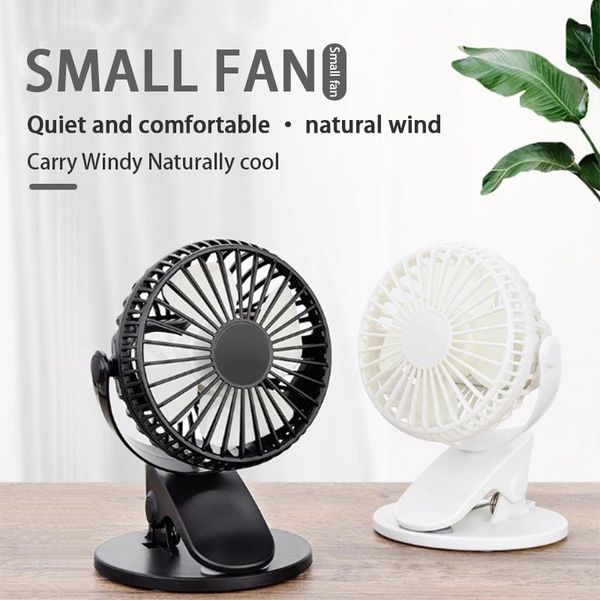 

degree rotatable mini portable fan usb rechargeable small deskoutdoor clip silent battery electric fans