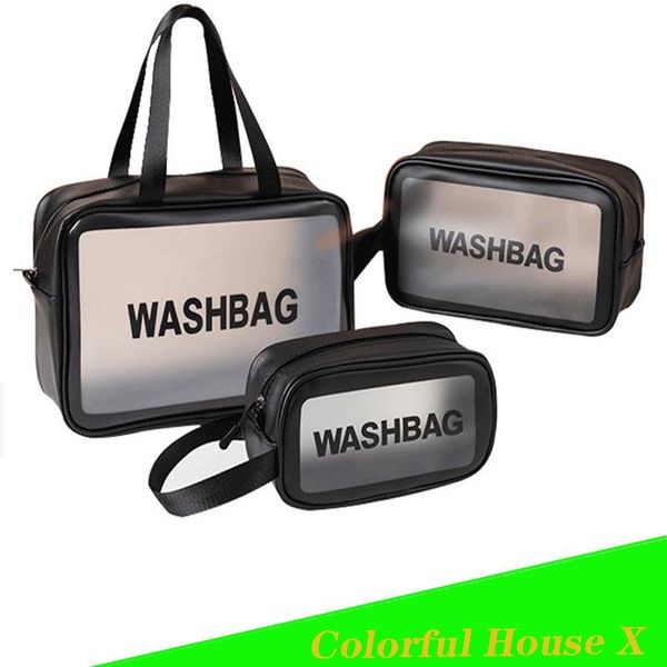 

storage bags korean multifunctional waterproof and dustproof frosted pu female cosmetic bag handbag zip packages travel set containe