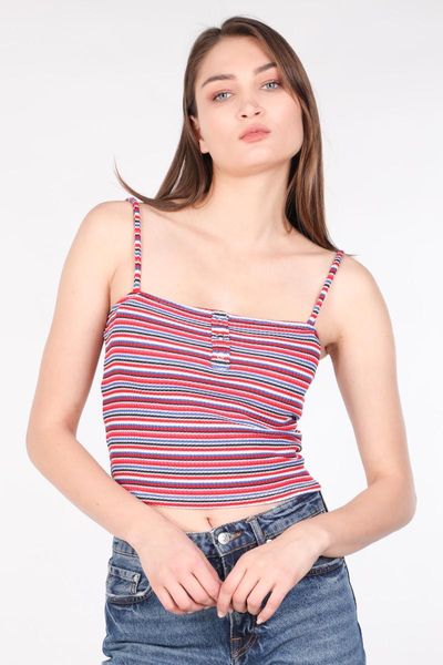 

women's blouses & shirts colorful striped pendant bluz, White