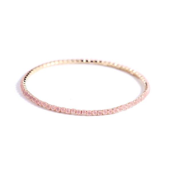 

design crystal rhinestone tennis bracelet for girl bangle, Black