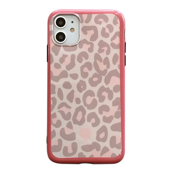 

card holders leopard print iphone 11 mobile phone shell tide brand iphonex silicone xs net red max 11pro suitable for 7xr female 8p, Brown;gray