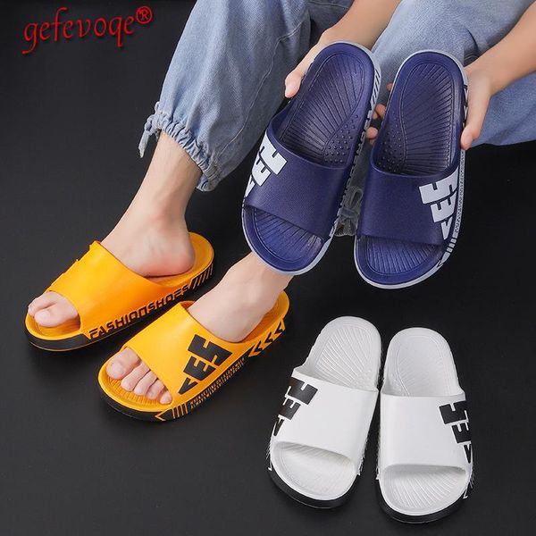 

slippers 2021 summer couple non-slip wear-resistant soft flat sandals casual fashion comfortable indoor outdoor beach shoes, Black