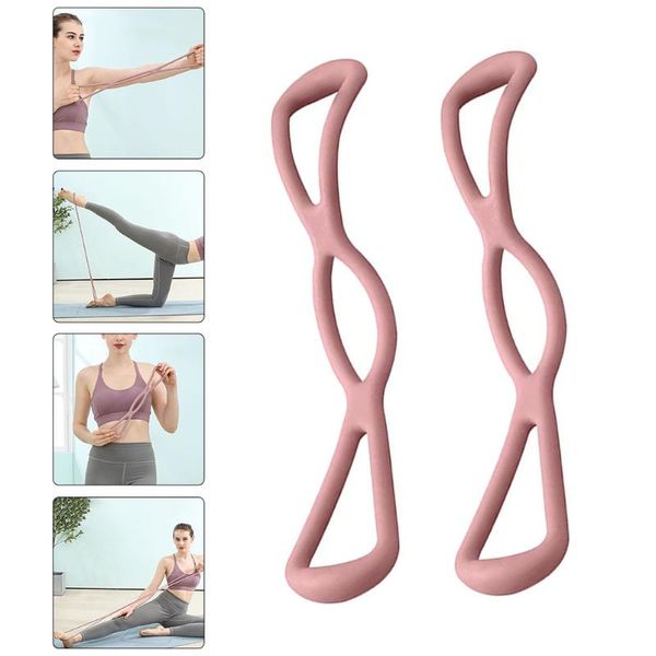 

resistance bands 2pcs bodybuilding yoga stick exercise equipment strength fitness gym