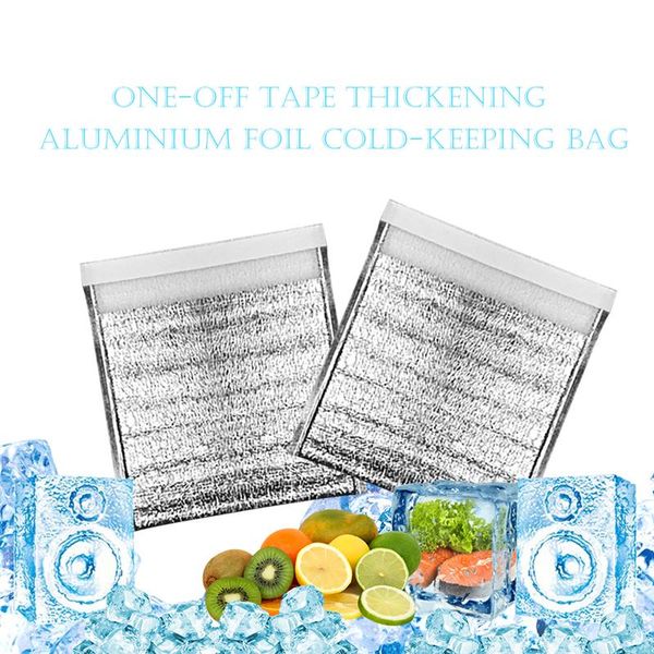 

5/10 pcs disposable /cold insulation bags with adhesive resealable waterproof aluminum foil pouch fp8 storage