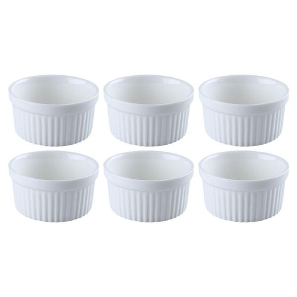

bowls 6pcs home soufflÃ© baking ceramic pudding dessert serving