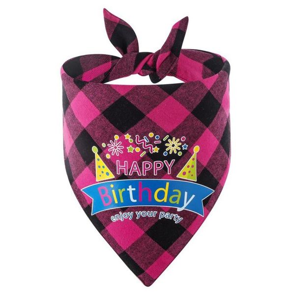 

dog apparel summer pet dogs decorative collar puppy scarf classic lattice bibs cute lovely neckerchief