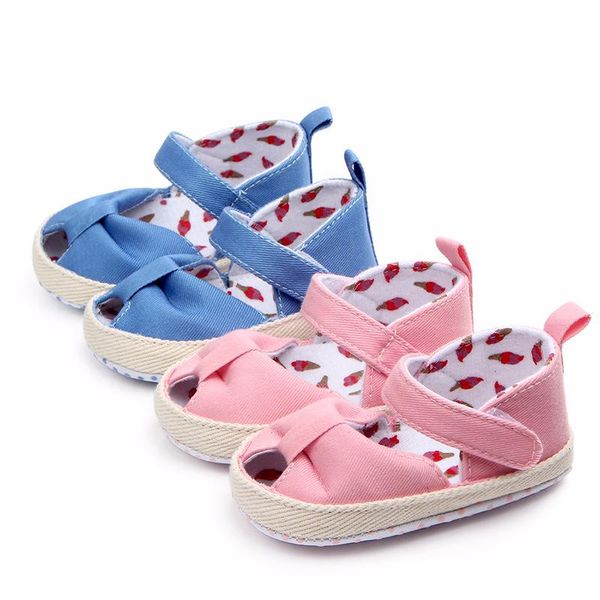 

first walkers est 1pair summer baby girl walkers,rose fower infant kids soft sole