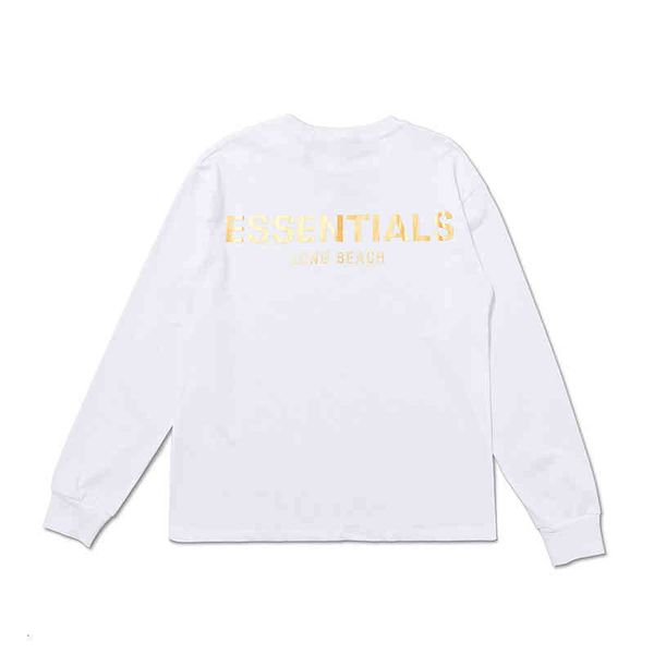 

men's t-shirts essentials long beach gold blocking sleeve tee women men cotton casual t-shirt hiphop oversized t shirt 2877, White;black
