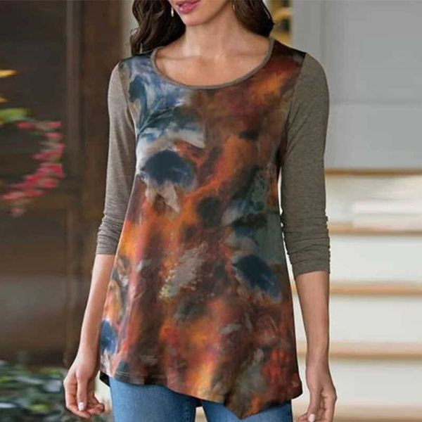 

women's sweaters elegant long sleeve floral print ladies blouses casual women patchwork pullovers autumn streetwear plus size female bl, White;black