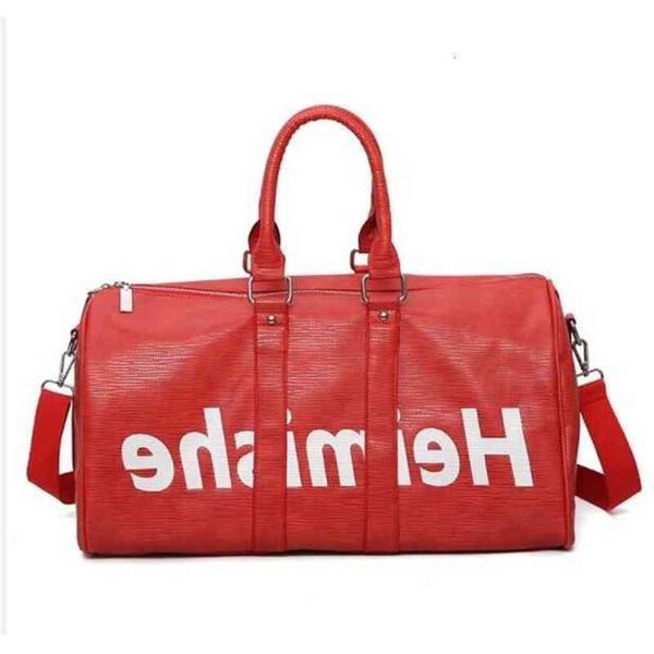 

genuine leather new fashion men travel bag women duffle bag, brand designer luggage handbags large capacity sport bag