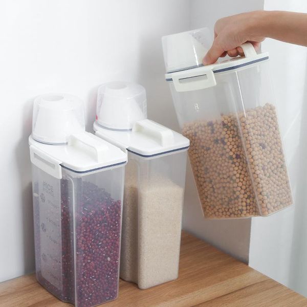 

storage bottles & jars japanese-style portable cup sealed rice bucket moisture-proof insect-resistant kitchen grain tank 2021