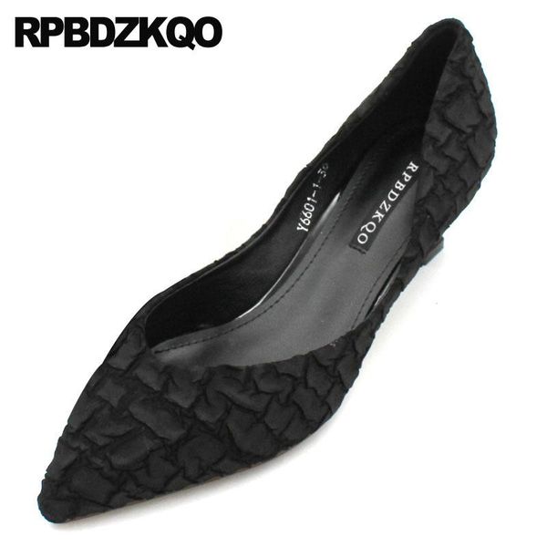 

dress shoes ladies black pointed toe medium heels fashion 2021 luxury women size 4 34 scarpin kitten stiletto casual pumps high